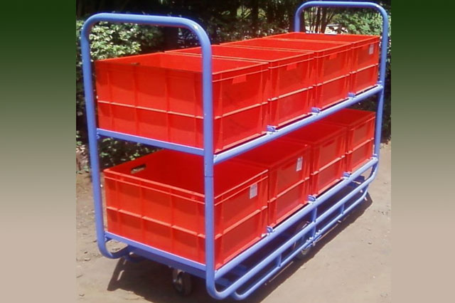 Ring Frame Full Doff Trolley 8 Boxes